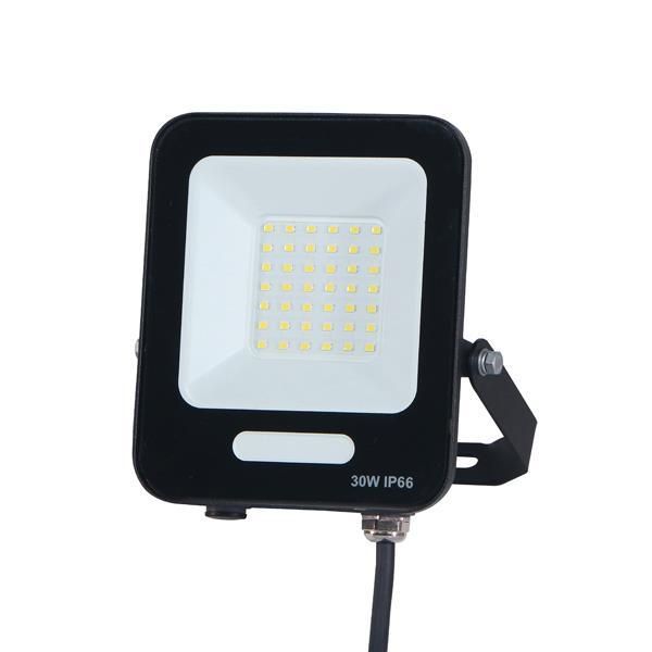 ΠΡΟΒΟΛΕΑΣ LED SMD 30W ΜΑΥΡΟΣ IP66 4000K PLUS Eurolamp 147-69007