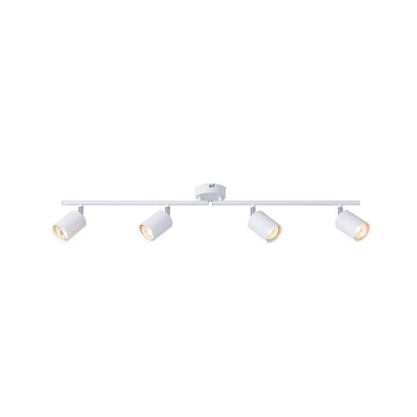 ΣΠΟΤ ΜΕΤΑΛΛΟ 4ΦΩΤΟ 4XGU10 Max 7W 790X165mm ΛΕΥΚΟ ARTE ILLUMINA OLYMP Eurolamp 145-25229