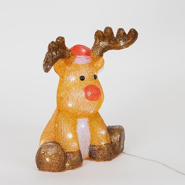 ΑΚΡΥΛΙΚΟ ΕΛΑΦΙ ΚΑΦΕ, 3,5V ΜΕΤΑΣΧΗΜΑΤΙΣΤΗ, 35 ΛΕΥΚΑ LED + 5 ΛΕΥΚΑ FLASH LED, ΠΡΟΕΚΤΑΣΗ ΠΑΡΟΧΗΣ 5m, 23x19x30cm, IP44 Eurolamp 600-40889