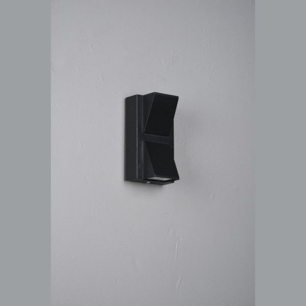 ΑΠΛΙΚΑ ΤΟΙΧΟΥ ΑΛΟΥΜΙΝΙΟΥ UP -DOWN 6W 444Lm 3000K 142x80x65mm IP54 ΜΑΥΡΗ ARTE ILLUMINA Eurolamp 145-20274