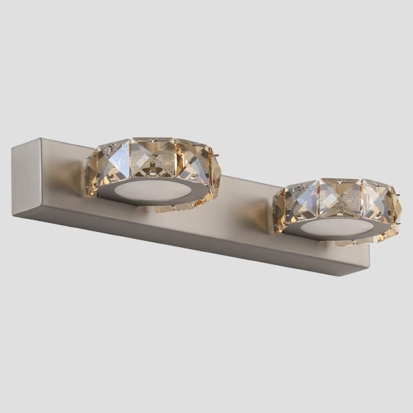 ΑΠΛΙΚΑ ΤΟΙΧΟΥ LED 6W 4000Κ ΟΒΑΛ 2Φ 320X50X116 ΝΙΚΕΛ ARTE ILLUMINA Eurolamp 144-80006