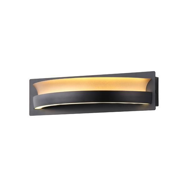 ΑΠΛΙΚΑ ΤΟΙΧΟΥ LED 10W 300Lm 3000K 300X120mm ΜΑΥΡΟ-ΧΡΥΣΟ ARTE ILLUMINA SERENITY Eurolamp 144-18170