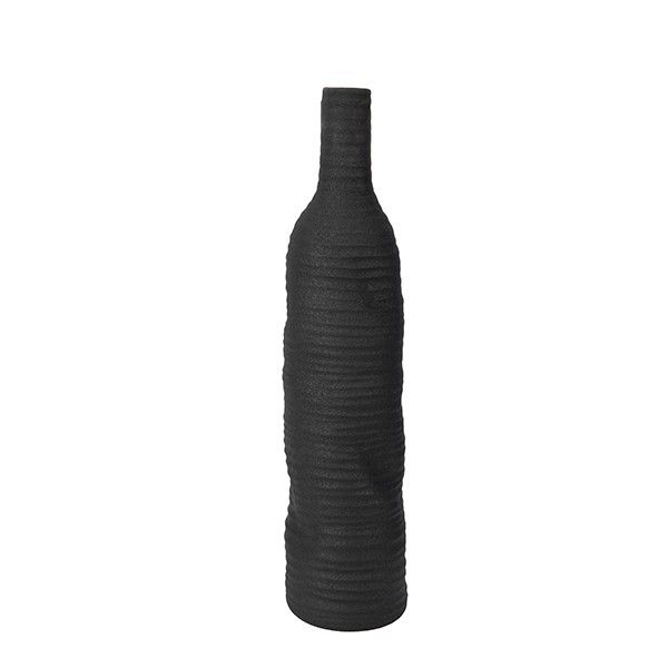 ΒΑΖΟ ΠΟΡΣΕΛΑΝΙΝΟ ΜΑΥΡΟ 12x12x51cm Eurolamp 819-01626