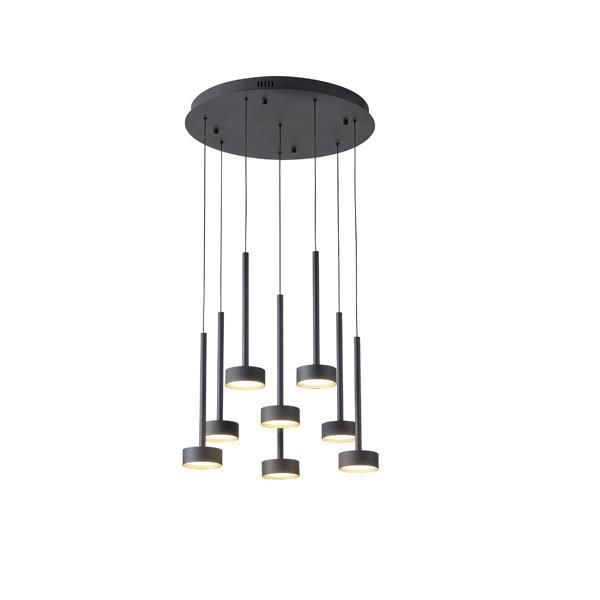 ΦΩΤΙΣΤΙΚΟ ΚΡΕΜΑΣΤΟ 55W 3300Lm 3000K Φ50XH180 ΜΑΥΡΟ ARTE ILLUMINA ISOLA Eurolamp 144-18155