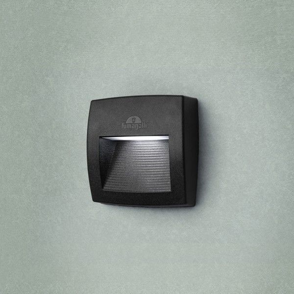 FUMAGALLI LORENZA 150 ΑΠΛΙΚΑ ΤΟΙΧΟΥ 1ΧR7S LED 3,5W 3CCT(2700Κ-4000Κ-6500Κ) ΜΑΥΡΗ Eurolamp 145-26321