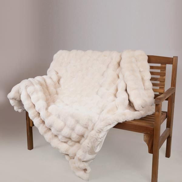 ΓΟΥΝΙΝΗ ΔΙΑΚΟΣΜΗΤΙΚΗ ΚΟΥΒΕΡΤΑ ΚΑΝΑΠΕ, ΜΑΛΑΚΗ, ΛΕΥΚΗ, 140x160cm Eurolamp 600-46025