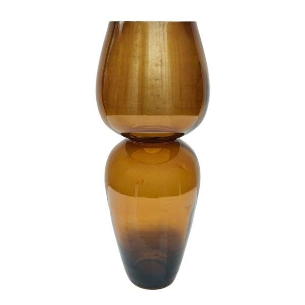 ΒΑΖΟ ΓΥΑΛΙΝΟ ΚΑΦΕ 17x17x41.5cm Eurolamp 819-01048