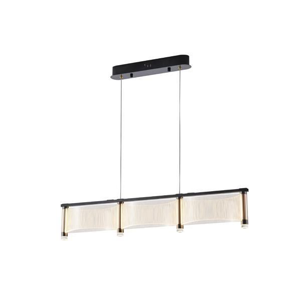 ΦΩΤΙΣΤΙΚΟ ΚΡΕΜΑΣΤΟ ΑΚΡΥΛΙΚΟ LED 40W 4320Lm 3000K 900X270X175mm Γαλλικό Χρυσό ARTE ILLUMINA RAVENA Eurolamp 144-15047