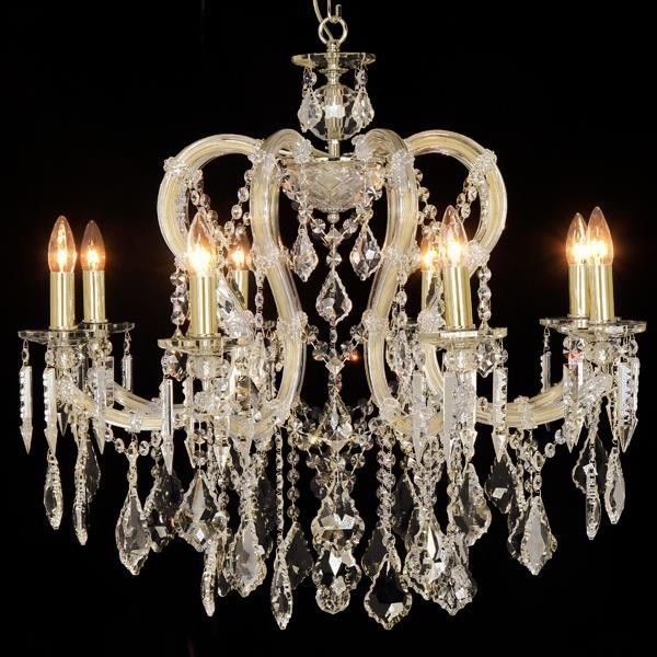 ΠΟΛΥΕΛΑΙΟΣ 8ΦΩΤΟΣ ΜΕ ΚΡΥΣΤΑΛΛΑ ΧΡΥΣΟΣ 71x74cm Eurolamp 757-12037