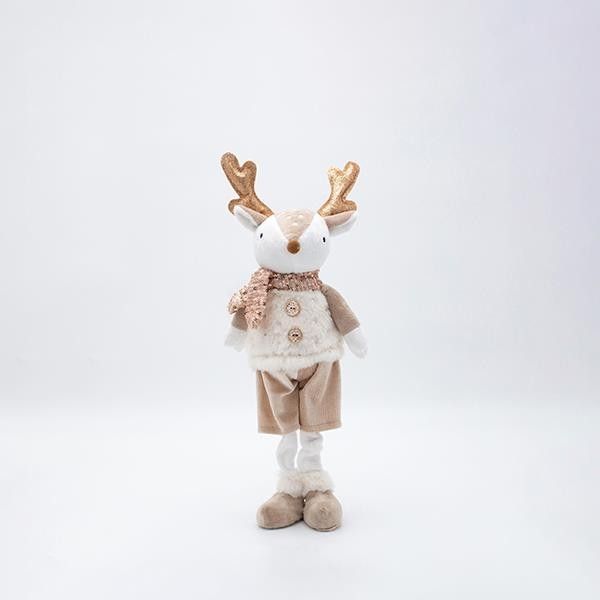 ΑΝΤΡΑΣ ΤΑΡΑΝΔΟΣ, ΜΕ ΣΑΜΠΑΝΙ  ΡΟΥΧΑ, 36cm Eurolamp 600-46649