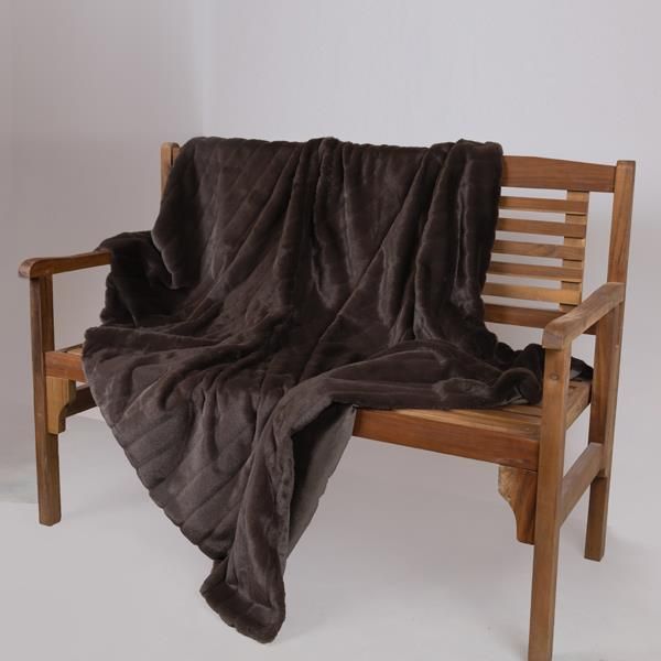 ΓΟΥΝΙΝΗ ΔΙΑΚΟΣΜΗΤΙΚΗ ΚΟΥΒΕΡΤΑ ΚΑΝΑΠΕ, ΚΑΦΕ, 140x160cm Eurolamp 600-46055