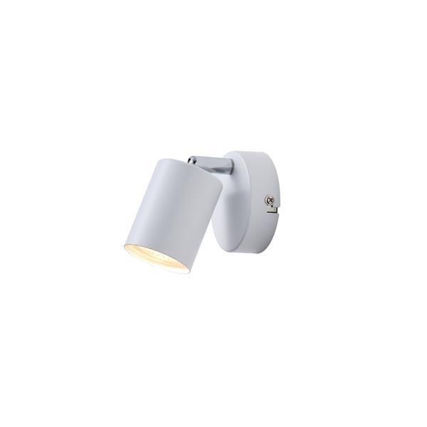 ΣΠΟΤ ΜΕΤΑΛΛΟ 1XGU10 Max 7W 135X95mm ΛΕΥΚΟ ARTE ILLUMINA OLYMP Eurolamp 145-25226