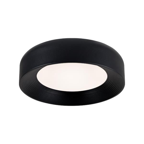 ΠΛΑΦΟΝΙΕΡΑ ΜΕΤΑΛΛΟ-ΑΚΡΥΛΙΚΟ LED 30W 2262Lm 3000K Φ400X100mm ΜΑΥΡΟ ARTE ILLUMINA UPON Eurolamp 144-51043