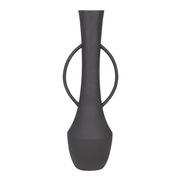 ΒΑΖΟ ΠΟΡΣΕΛΑΝΙΝΟ ΜΑΥΡΟ 21x19x60cm Eurolamp 819-01653