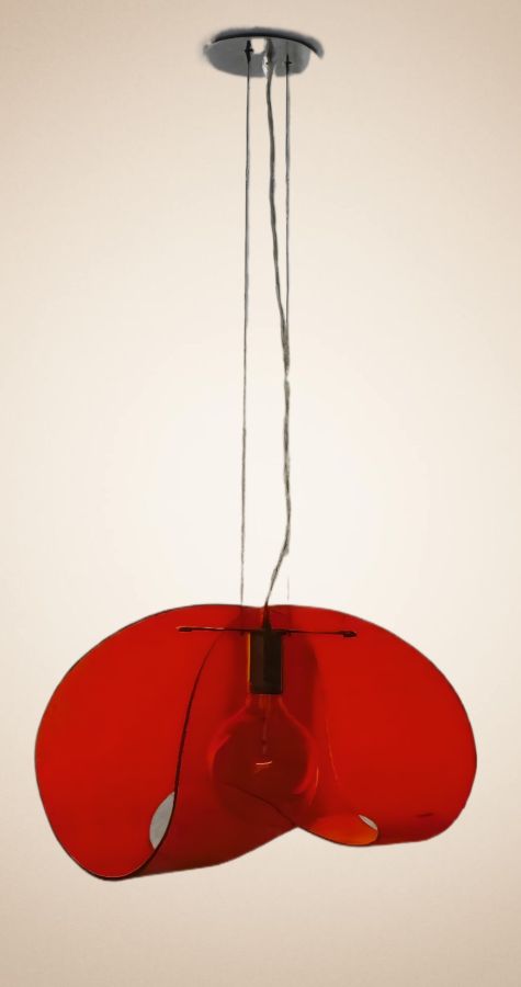 V-080  LOLLY RED PENDANT HOMELIGHTING 77-1152