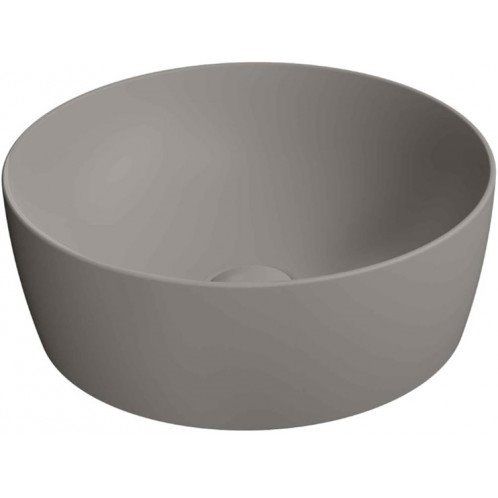 Νιπτήρας Πορσελάνης Διπλής επισμάλτωσης Dualglaze Επιτραπέζιος Ø40 εκ. Χρώμα Tortora GSI Sand Color Elements 9039-440