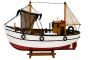 Ξύλινο Παραδοσιακό Καράβι 65 x 19 x 50(h)cm,Χρώμα Λευκό - Κόκκινο Lianos 31125