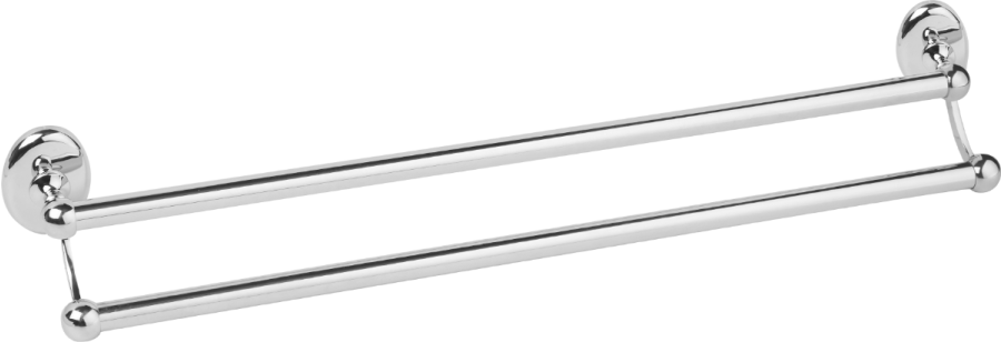 Πετσετοθήκη Διπλή Χρώμιο Bronze Art Valle AA01-42-10