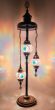 ORIENTAL 3/L FLOOR LAMP ΔΑΠΕΔΟΥ ΒΙΤΡΩ BRONZE-ΠΟΛΥΧΡΩΜΟ ΓΥΑΛΙ Heronia 02-0493