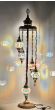ORIENTAL 5/L FLOOR LAMP ΔΑΠΕΔΟΥ ΒΙΤΡΩ BRONZE-ΠΟΛΥΧΡΩΜΟ ΓΥΑΛΙ Heronia 02-0494