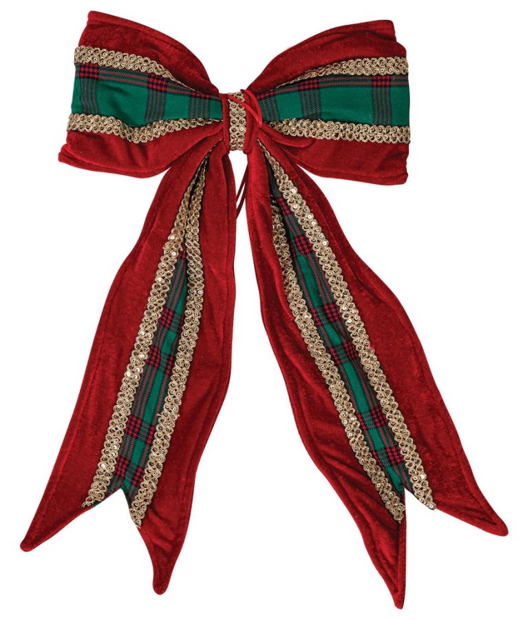 Κόκκινος Χριστουγεννιάτικος Φιόγκος 26 x 3 x 45cm Lianos 23784