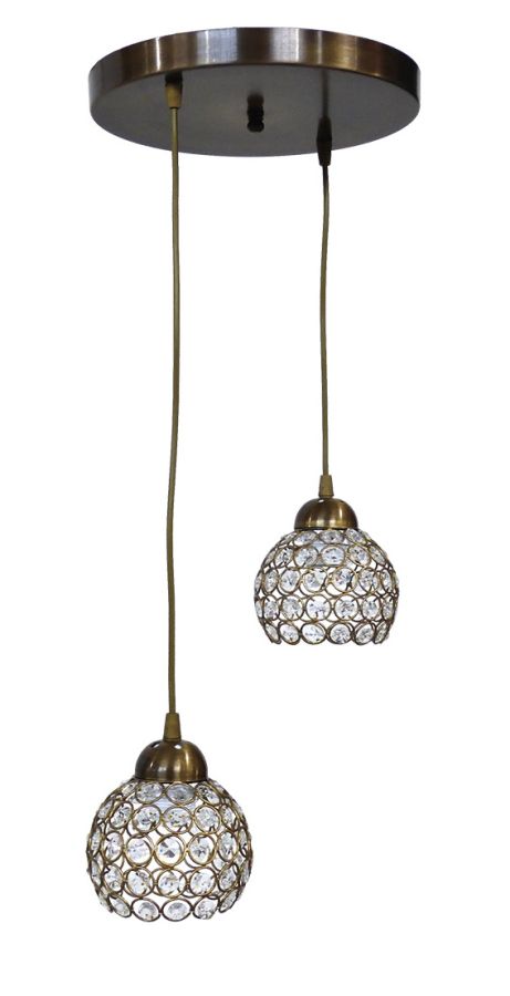 CHRIS 2L PENDEL BR CRYSTAL Heronia 01-0262