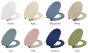Κάλυμμα Λεκάνης D Shape Λευκό Βακελιτικό για Ideal Standard Calla Οπές 11-20 εκ. Μ41,5-47εκ. Π35,5εκ. Elvit 0017
