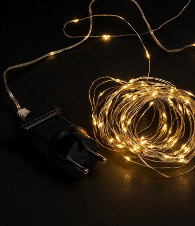300Led Λαμπάκια Copper Θερμού Φωτισμού Με Μετασχηματιστή ip44, (10cm Απόσταση) 30 Μέτρα (Kelvin: 2.500 - 3.000) Lianos 60112