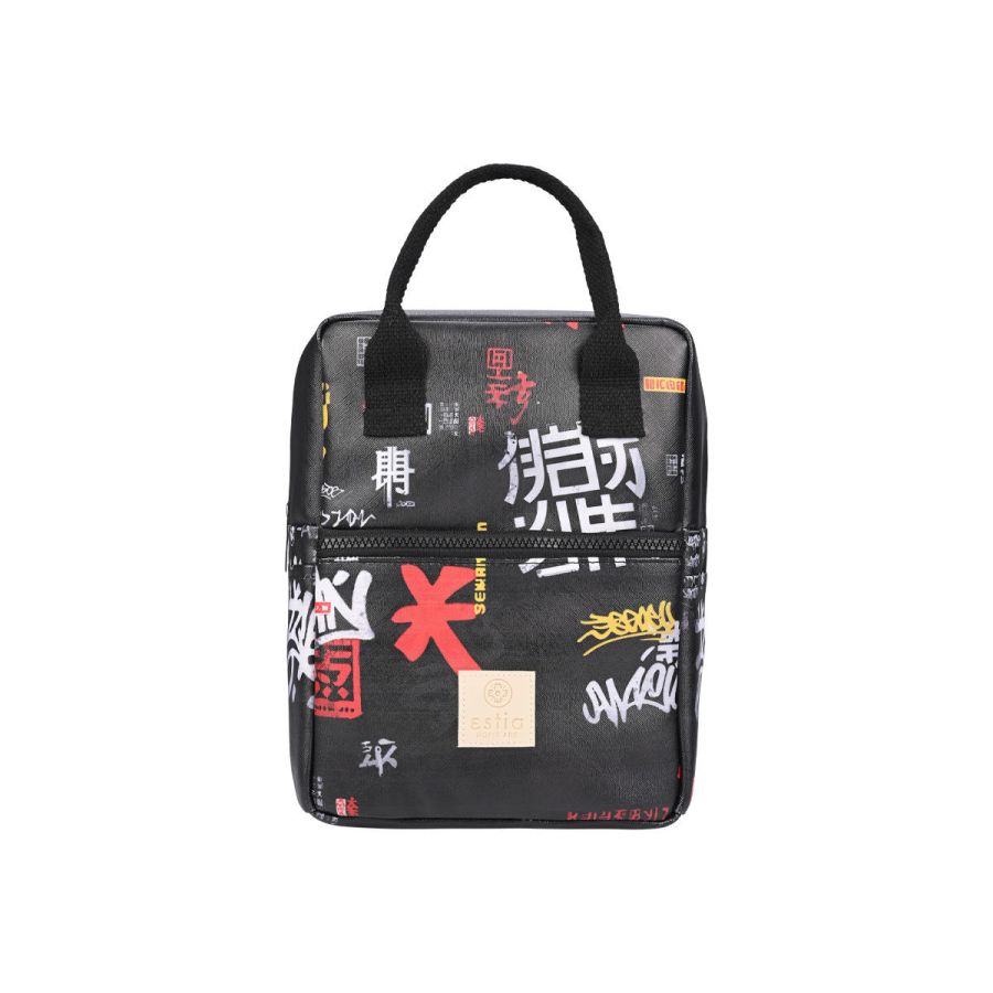 Τσάντα Φαγητού Ισοθερμική 20x14xH27cm 7lt Estia Home Art Save the Aegean Tokyo Underground 01-22396