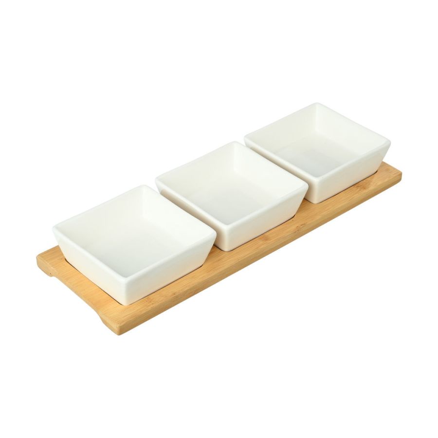 Μπολάκια με Βάση Bamboo Σετ 4τμχ. Estia  Bamboo Essentials 01-20231