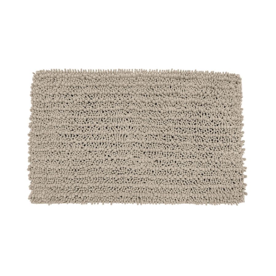 Ταπέτο Μπάνιου 80x50cm Πολυεστέρα Taupe Estia Home Shaggy 02-20750