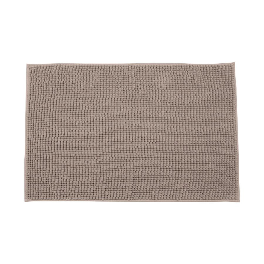 Ταπέτο Μπάνιου 80x50cm Πολυεστέρα Καφέ Estia Home Beads 02-20729