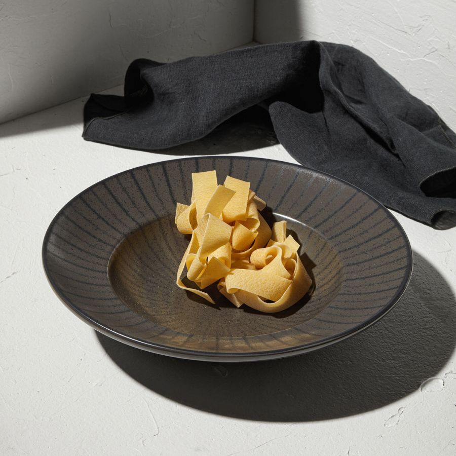 Πιάτο Ζυμαρικών Πορσελάνινο 27cm Ανθρακί Estia Home Art Nordic 07-15718