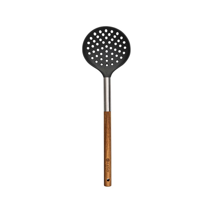 Κουτάλα Τρυπητή 34cm με Ξύλινη Λαβή Estia Home Art Stone PBT 01-2633