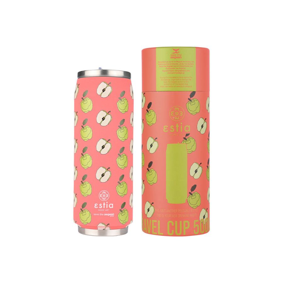 Θερμός 500ml Travel Cup Apple Odyssey Esta Home Art  Save the Aegean 01-22716