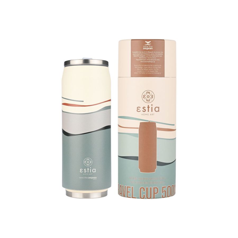 Θερμός 500ml Travel Cup Ecozen Horizon Estia Home Art  Save the Aegean 01-22785