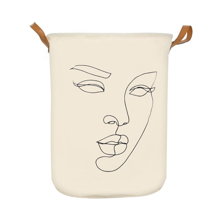 Καλάθι Απλύτων 60lt  40x40x50cm Πτυσσόμενο με Χερούλια Estia Home Art Line Art 02-26943