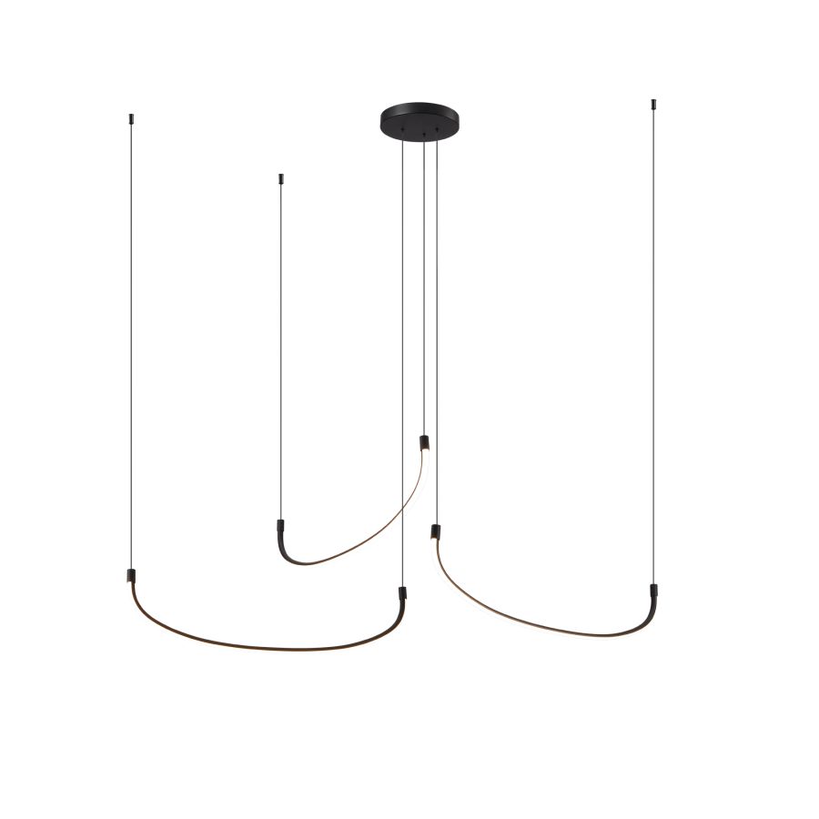 Φωτιστικό Κρεμαστό Ø180xΗ180cm Led 60w 3000K 3600lm Τρεις Κούρμπες PDC 566-3 ARlight 0104592