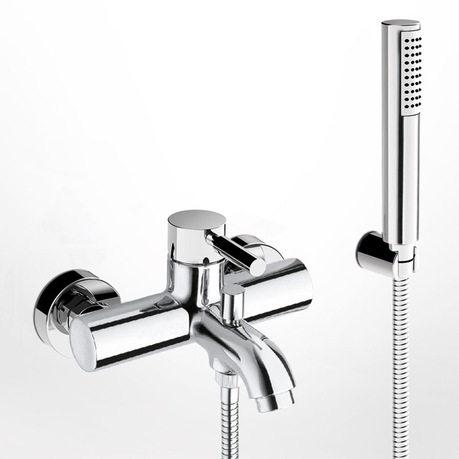 Μπαταρία Λουτρού Κομπλέ Χρωμέ La Torre New Tech 12019-100