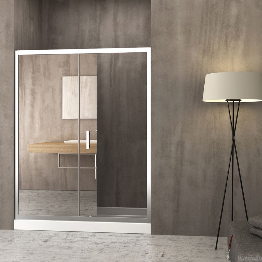 Καμπίνα 140xH180 cm Αντιστρέψιμη, Ευθύγραμμη Orabella Energy Mirror 30397