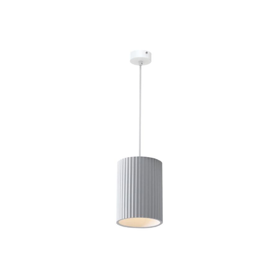 Κρεμαστό φωτιστικό λευκό από γύψο 1XΕ27 D:15cm 4062-White