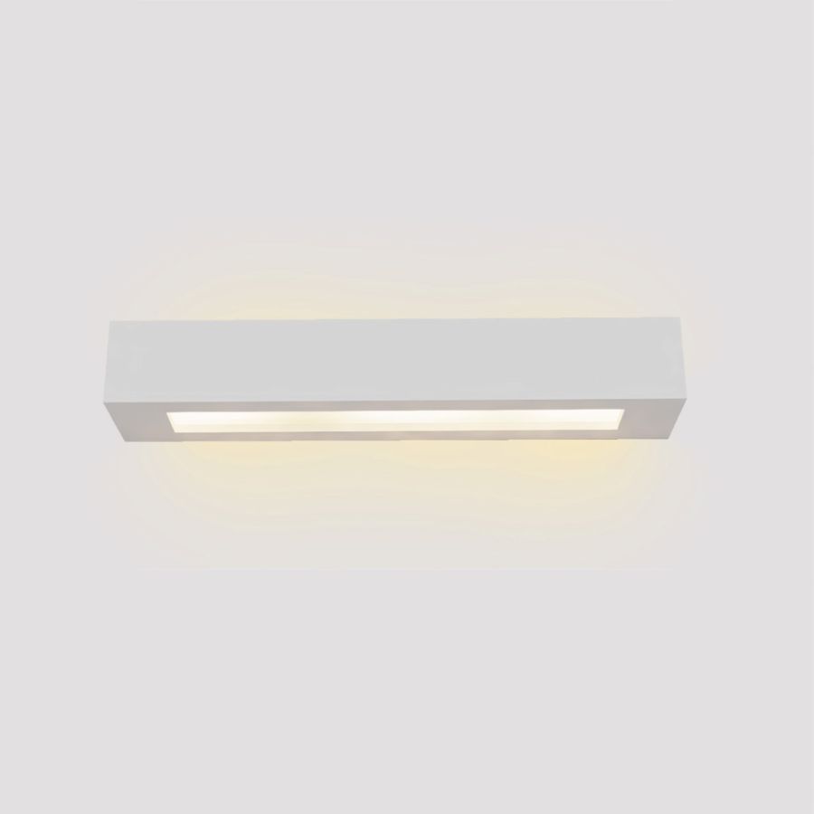 Επιτοίχιο φωτιστικό λευκό από γύψο 2xE14 D:45cm 43049-A-White