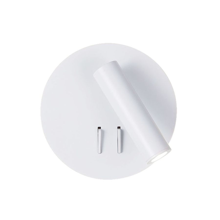 Απλίκα D140xP80mm Led 9w 889lm Λευκή Στρογγυλή Viokef Moby 4188200