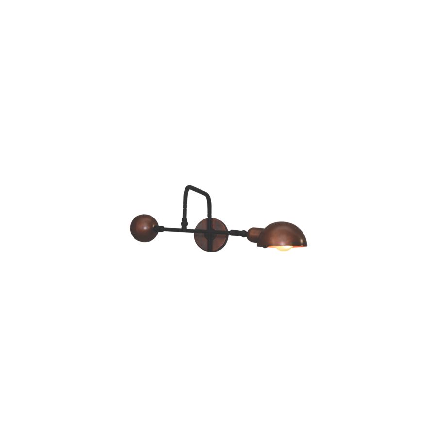 HL-3539-1 M OLIVER OLD BRONZE & WHITE WALL LAMP HOMELIGHTING 77-3876