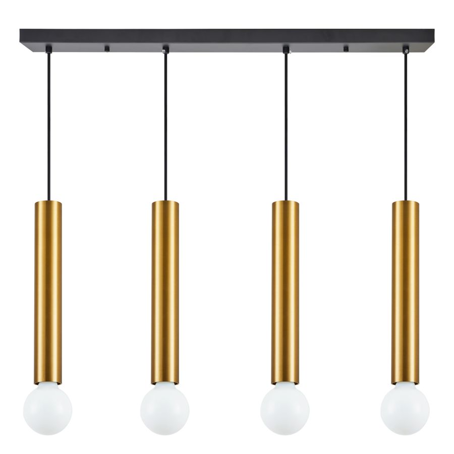 SE21-GM-5-4BL ADEPT TUBE GOLD MATT Gold Matt Pendant+ HOMELIGHTING 77-8684