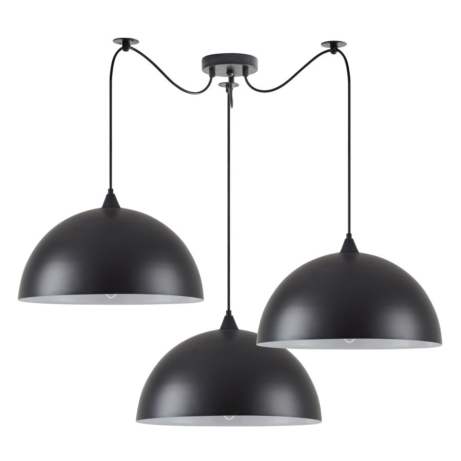 SE21-BL-B10-BL3-MS40 ADEPT PENDANT Black Metal Pendant+ HOMELIGHTING 77-8719