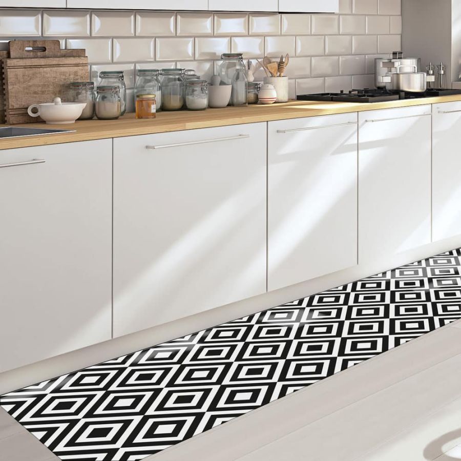 Black & White XL διάδρομος βινυλίου (83173) Ango