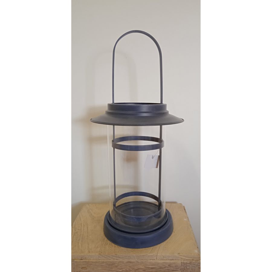 Μεταλλικό Κηροπήγιο  26x50cm με Γυάλινο Περίβλημα Etoile NN-255