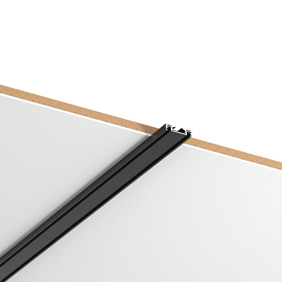 Ultra-Thin μαγνητική ράγα σε μαύρη απόχρωση D:3m TR007-3-Black