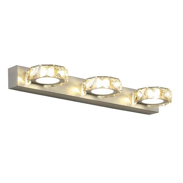 ARTE ILLUMINA ΑΠΛΙΚΑ ΤΟΙΧΟΥ  LED 9W 4000Κ ΟΒΑΛ 3Φ 460X50X116 ΝΙΚΕΛ Eurolamp 144-80007